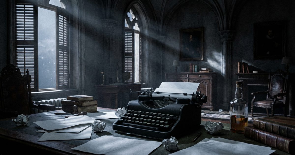 Horror cosmico gotico italiano: portale oscuro con architetture decadenti europee