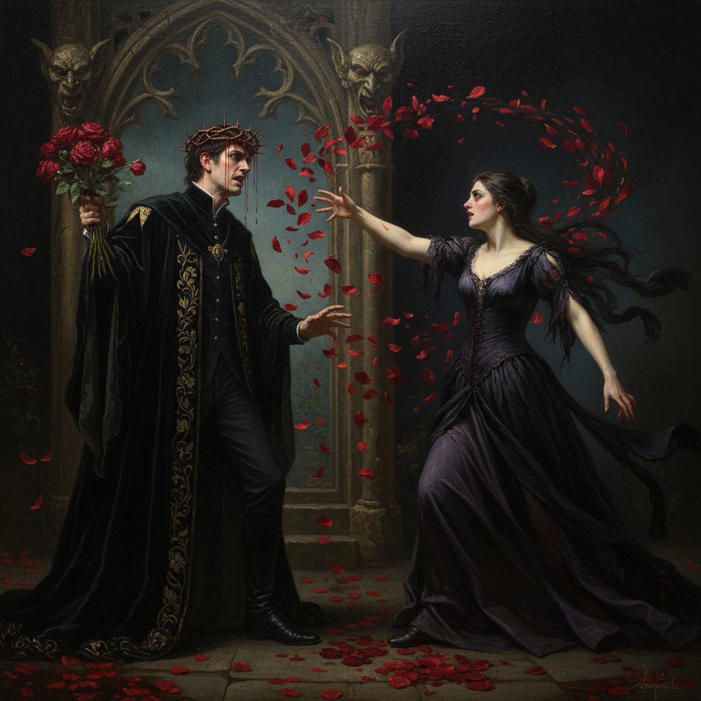 Alex si presenta a Lana con un mazzo di rose rosse, vestito con cura maniacale. Lana vede la corona e crolla: 'Tu non sei il mio Alex!' Gli scaglia le rose addosso.